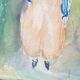 Veiled woman, old frame