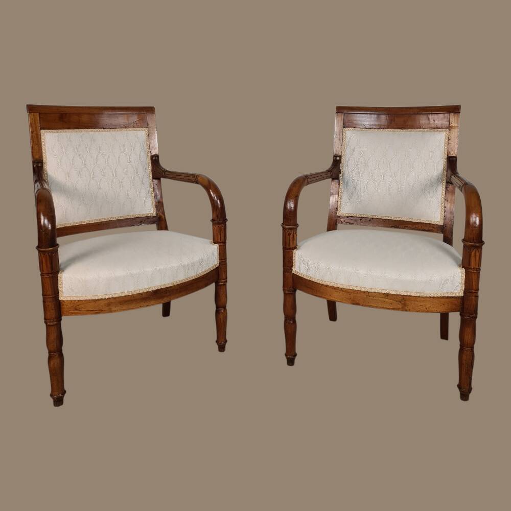 Pair of Empire armchairs from the 19th century.