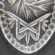 Bohemian crystal oval dish 22.5 x 12 cm