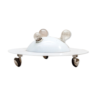 Space Age lamp with wheels Italy 1970s