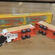 Old metal toy jrd trailer truck international transport