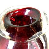 Contemporary art glassware, master glassmaker John A Slatcher. Gold & silver inclusion