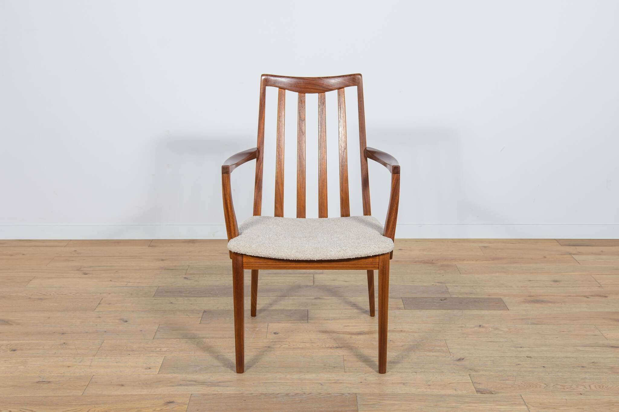 Chaises de salle à manger en teck et tissu du milieu du siècle par Leslie Dandy pour G-Plan, Unite