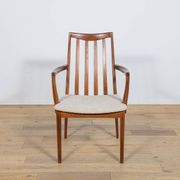 Chaises de salle à manger en teck et tissu du milieu du siècle par Leslie Dandy pour G-Plan, Unite