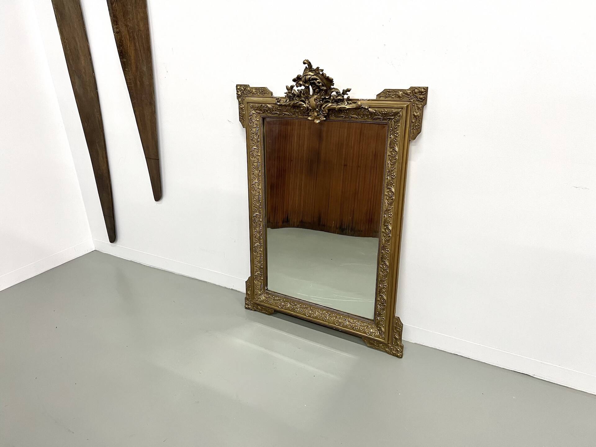 Napoleon III "rocaille" mercury mirror