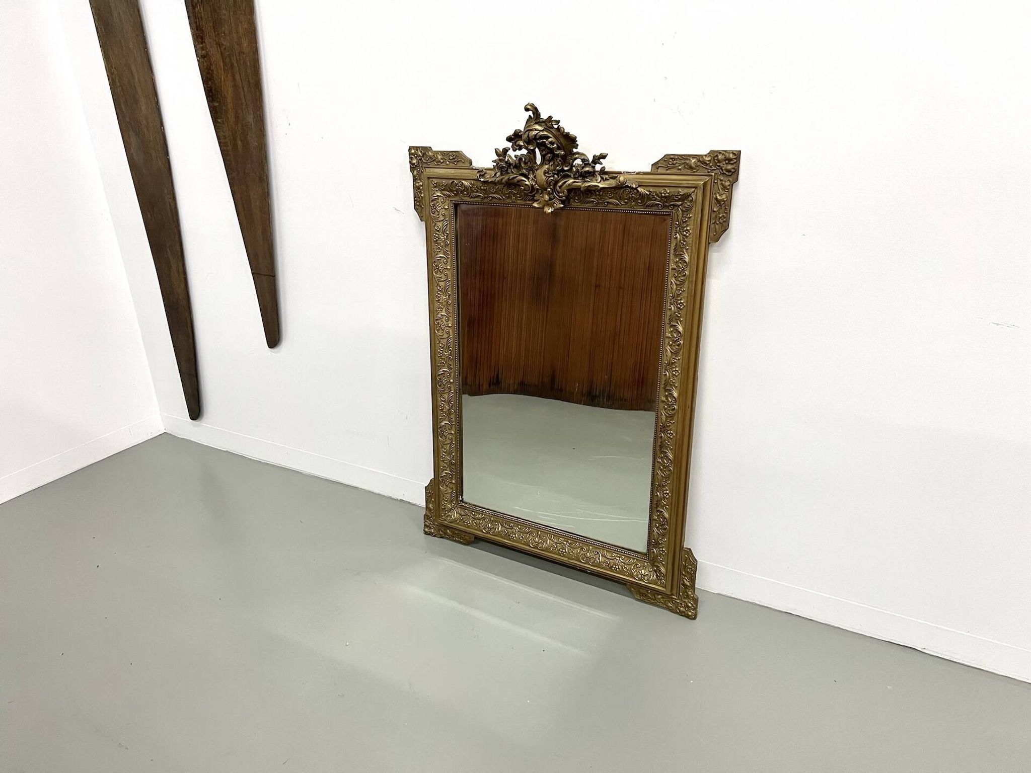 Napoleon III "rocaille" mercury mirror
