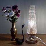 Vintage glass globe table lamp