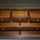 Reprodux Bevan Funnell chest of drawers with a leather top