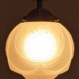 Art Deco ceiling light in frosted glass circa 1930