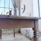 Bistro farmhouse table cherry wood turned legs 180cm
