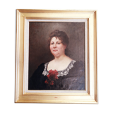 Portrait of a woman with a lace collar Desiree Trouillebert 1897