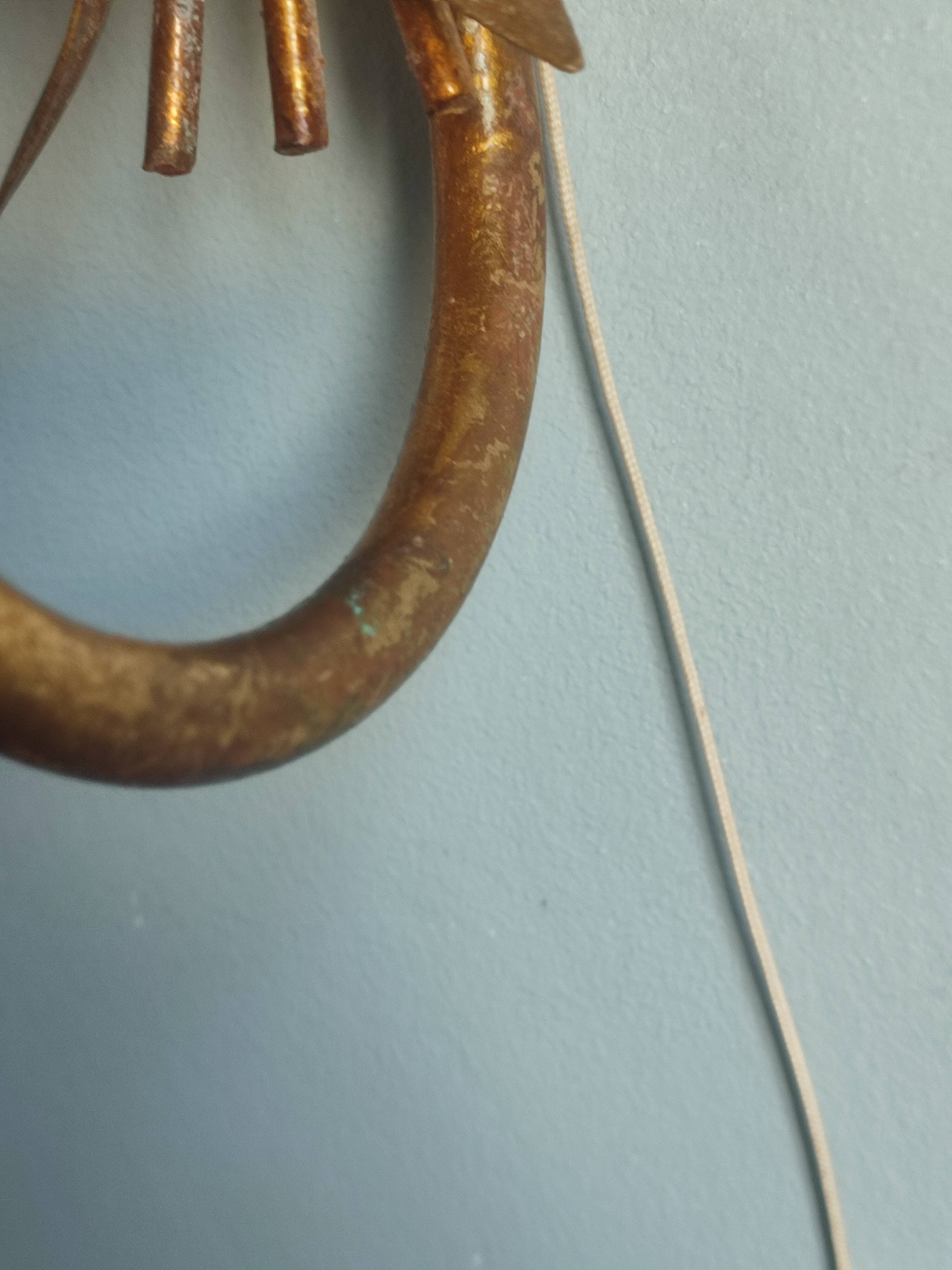 Pair of vintage Italian Hollywood Regency style sconces