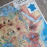 Vintage school map mdi: Africa-Europe physical.