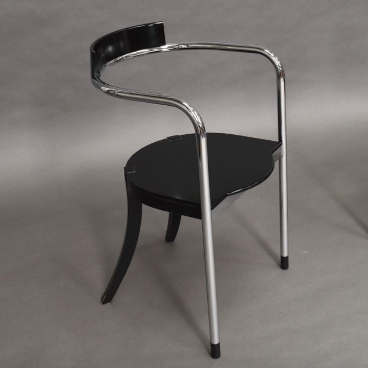 Set of 2 chrome lounge chairs by David Palterer for Zanotta italy 1980