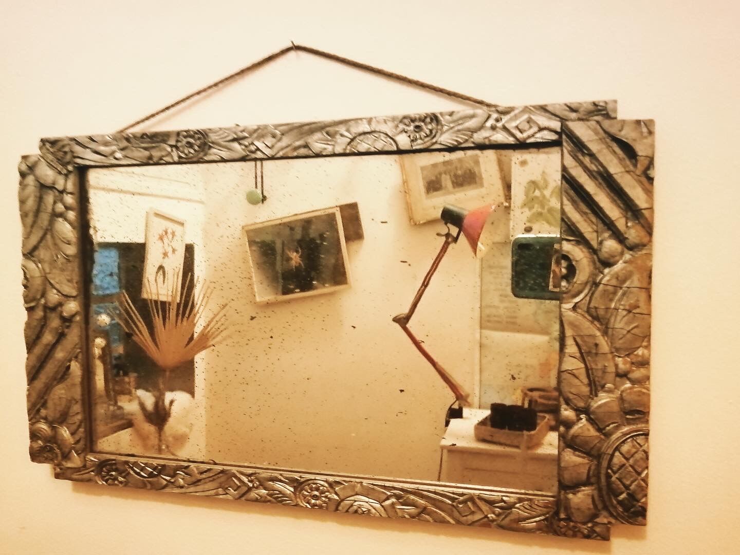 Art Nouveau mirror tray 42x25cm