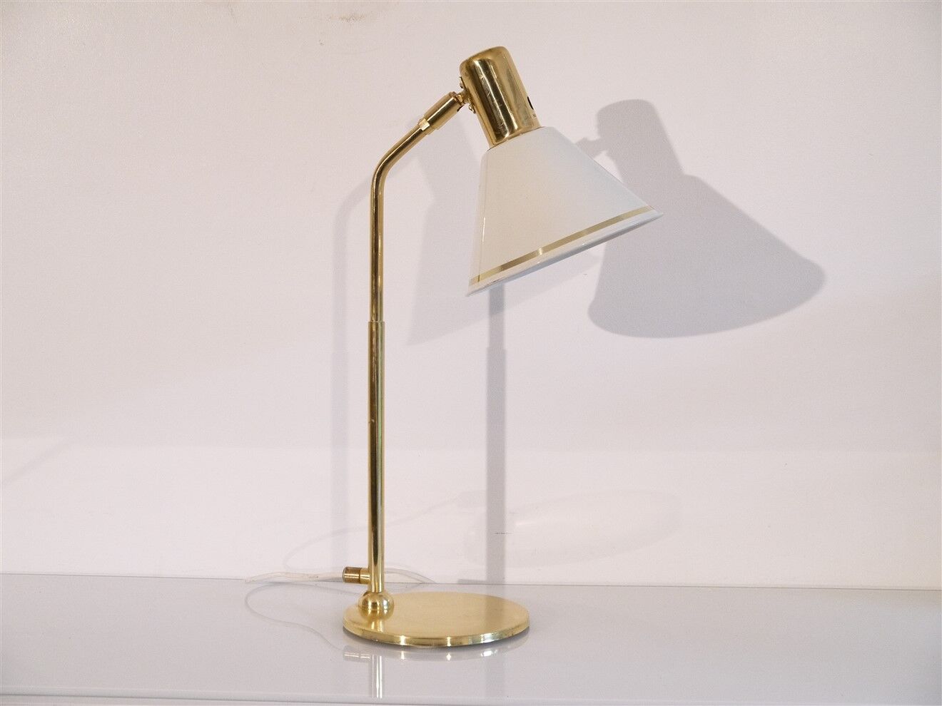 Vintage Scandinavian brass lamp 1970
