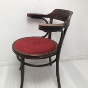 Old curved wooden chair
