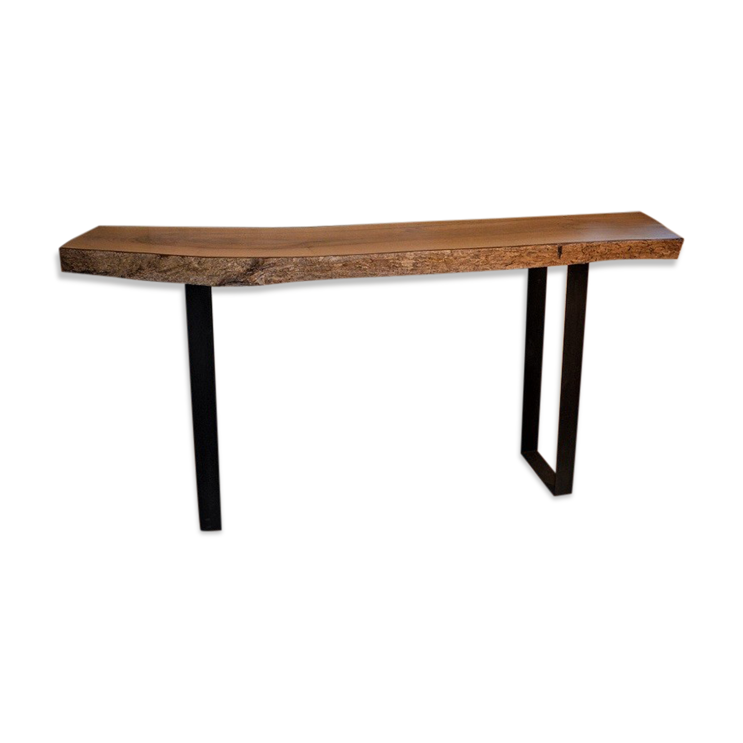Solid walnut console