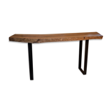 Solid walnut console
