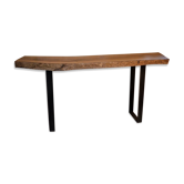 Console en noyer massif