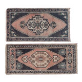 Tapis noué à la main 55x112 cm