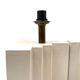 Hollywood regency set of 2 ceramic table Lamps, France 1970s