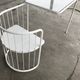 Vintage70's, Emu table in metal and glass, chairs swivelling under the table