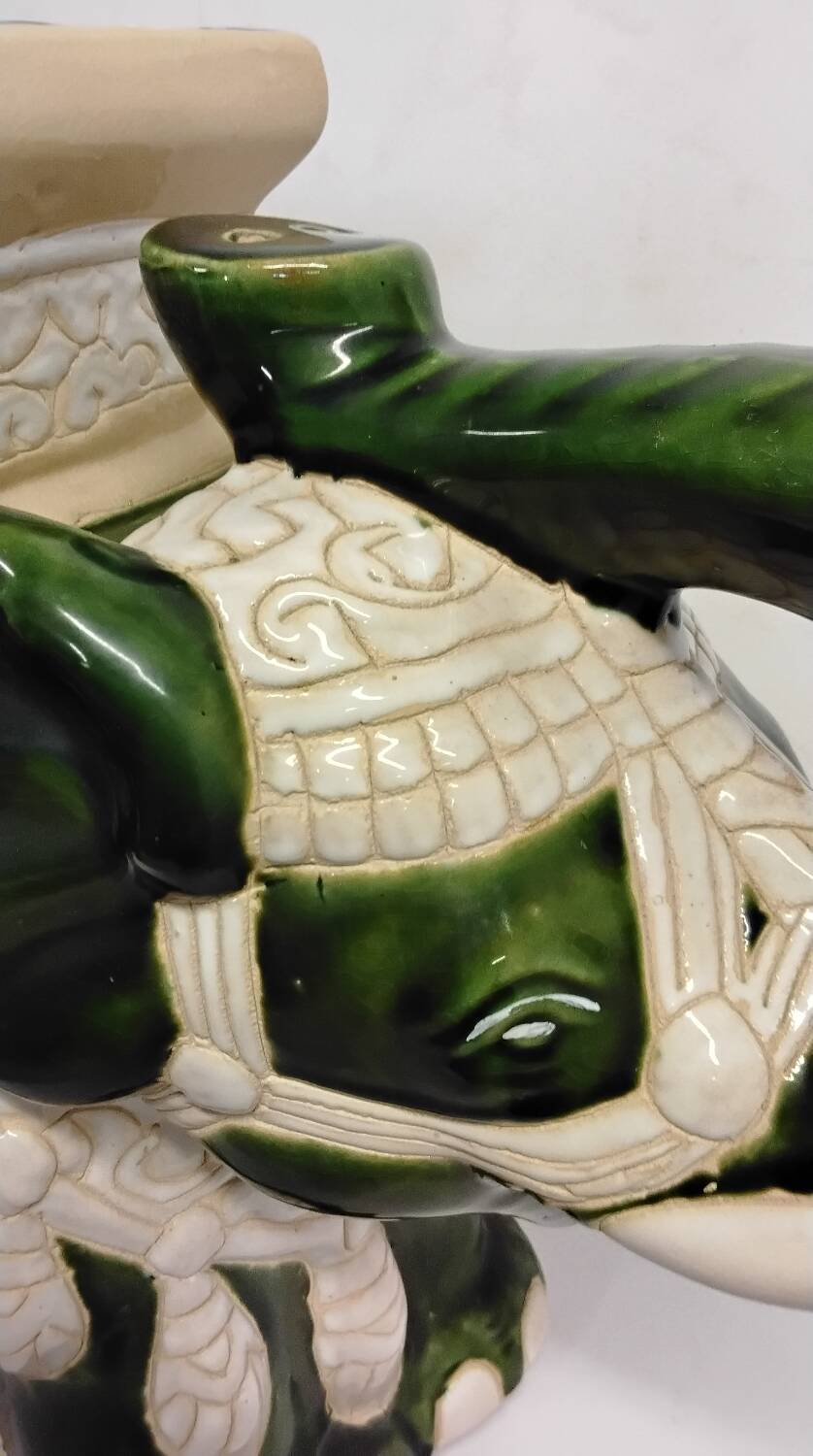 Vintage ceramic elephant plant pot