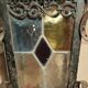 Chandelier old lantern interior / exterior colored glasses multicolor