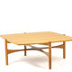 Table basse en merisier, années 1970