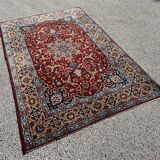 Isfahan Wool and Silk Carpet, Circa 1950