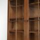 Antique English oak buffet/bookcase from 19th century with original glass