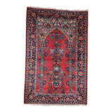 Antique Persian Kashan prayer handmade rug 131cm x 198cm 1920s - 1C1222