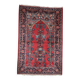 Antique Persian Kashan prayer handmade rug 131cm x 198cm 1920s - 1C1222