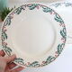 Set of 8 flat plates Moulin des Wolves, Holly motif
