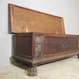 Carved walnut chest, 1920s