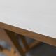 Rare set of 6 Baumann tables 1990, 80x120 and half moon 120cm