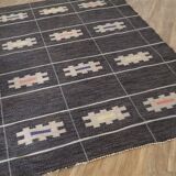 Tapis vintage suedois en laine "Rolakan" 1960