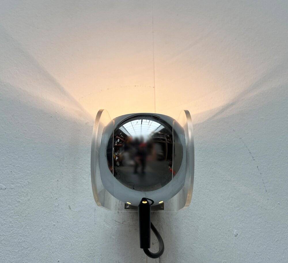 German wall lamps model 540 from the mid-century space age in the style of Gino Sarfatti, 1960s, set of 2.