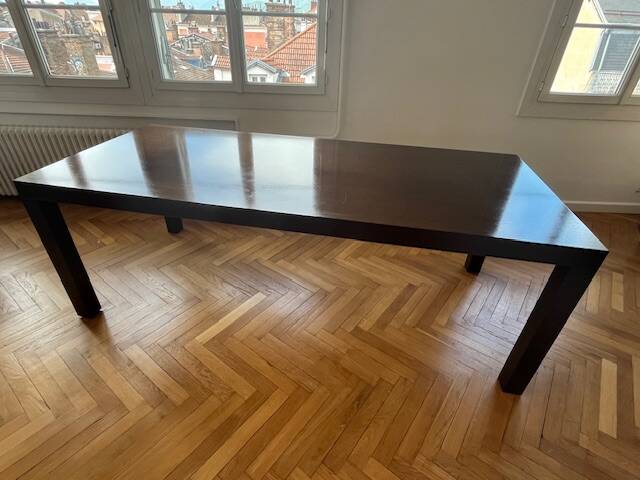 Contemporary solid oak table Cinna