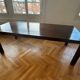 Contemporary solid oak table Cinna