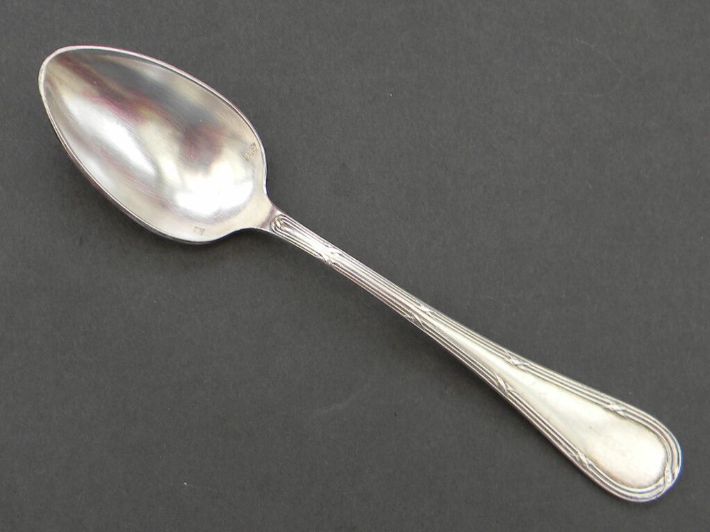 Set of 10 teaspoons in silver metal argit