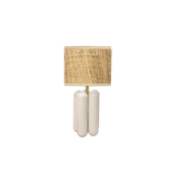 White Charlotte raffia lamp - Cosin Paris