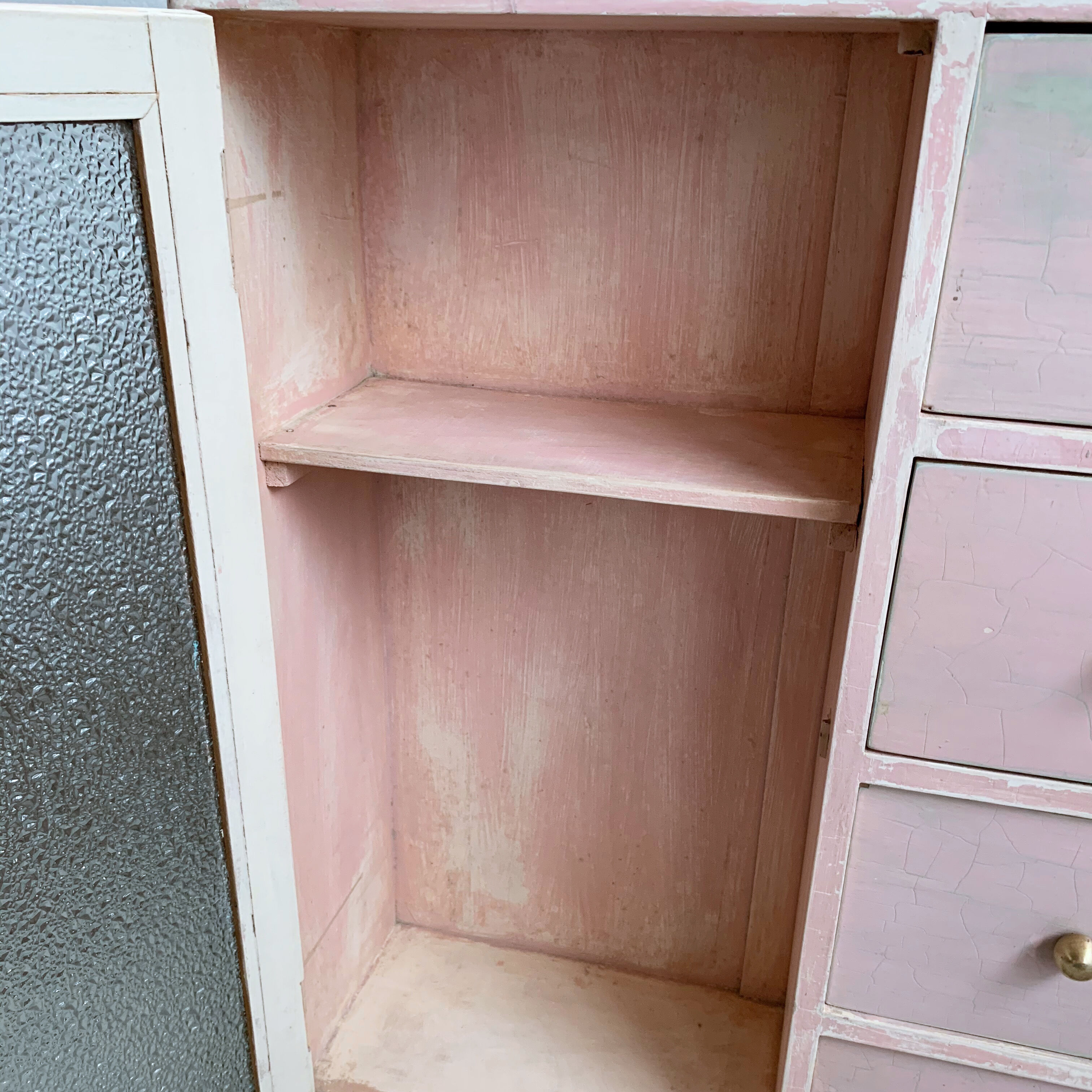 Wall toilet cabinet 2 doors 4 drawers