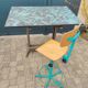 Architect's desk and its chair