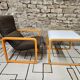 Lot Fauteuil et table Wilkhahn bois courbé 1980 vintage
