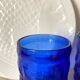 Vintage cobalt blue water glasses Francesinho Brazil