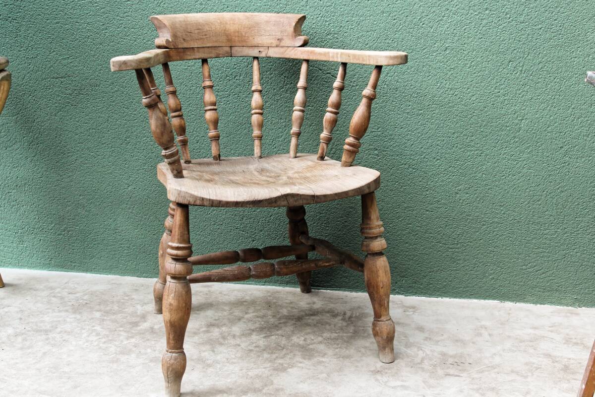 Victorian armchair, called "captain's"