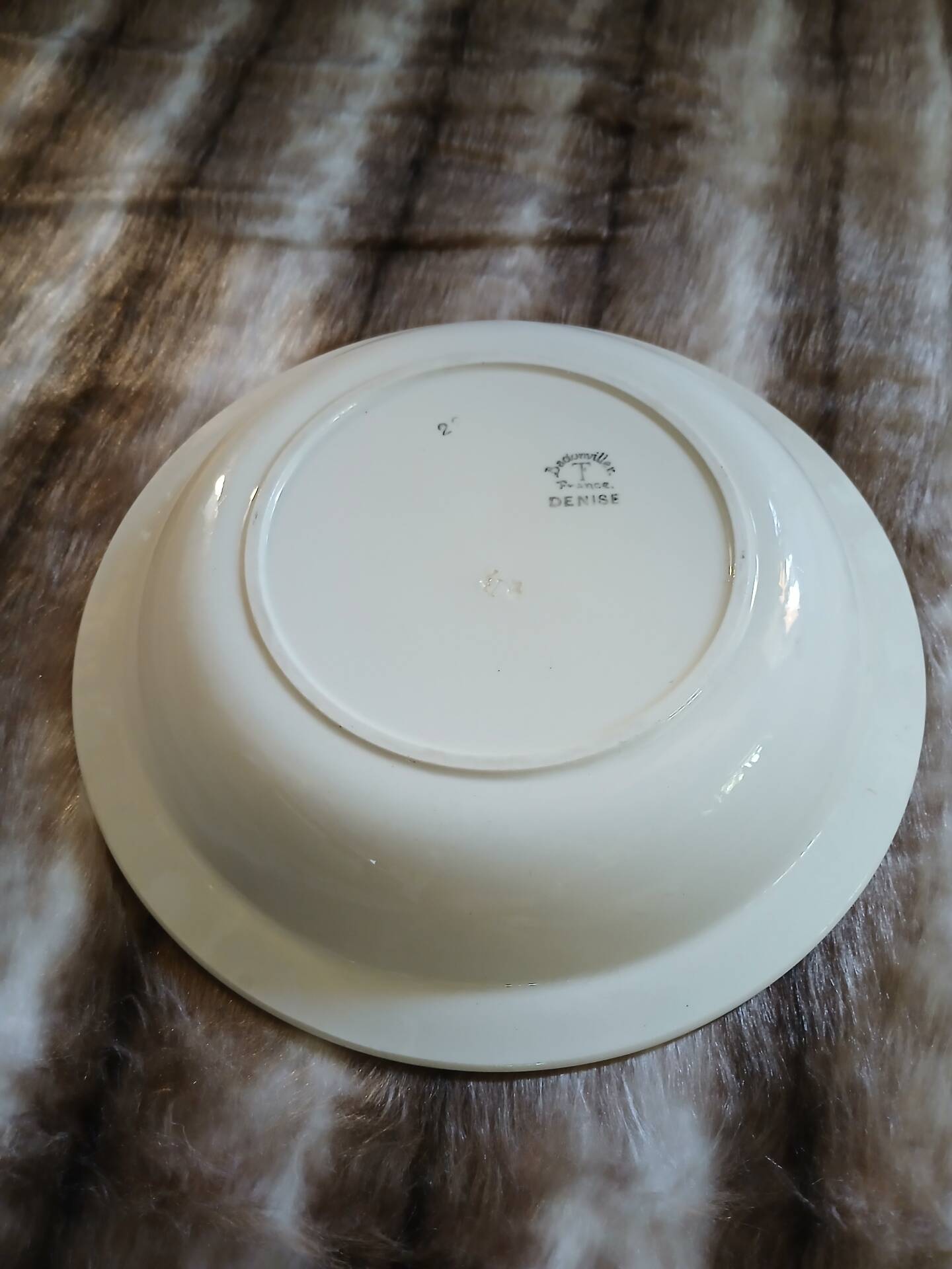 Old Badonviller plate "Denise"