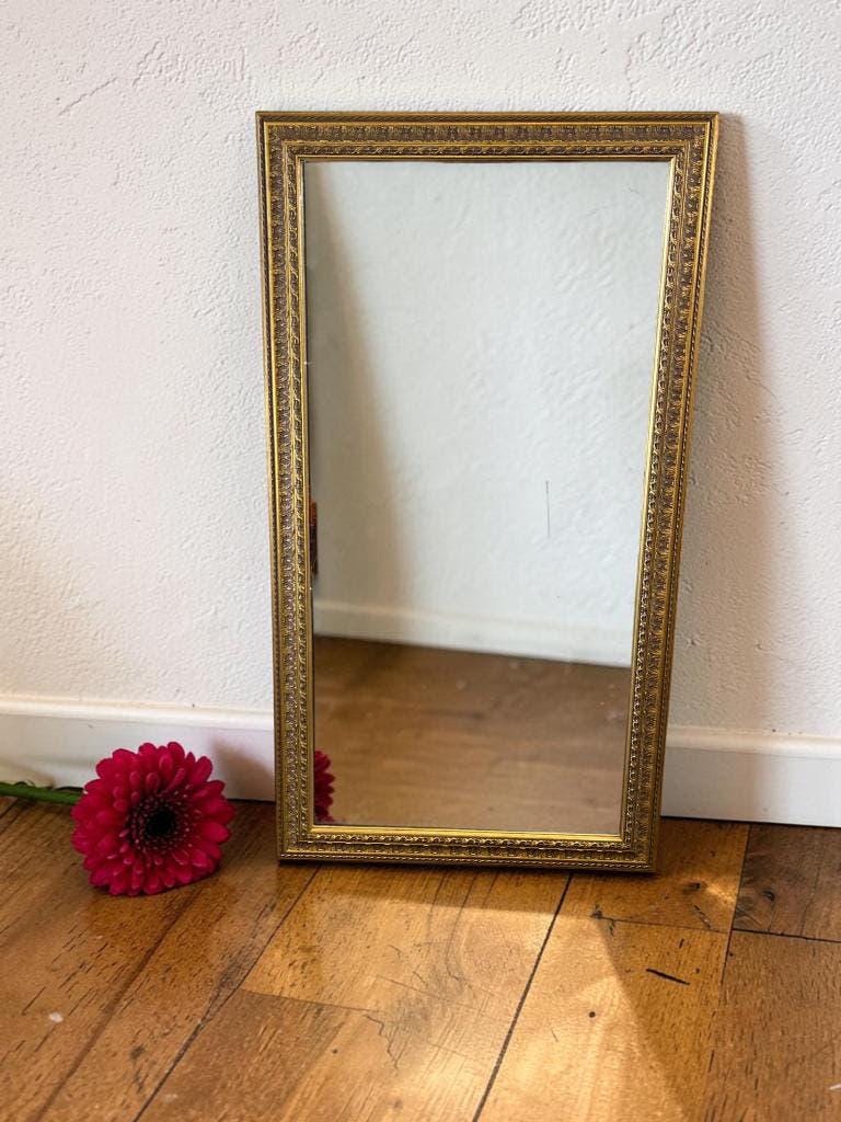 Miroir mural XL doré vintage